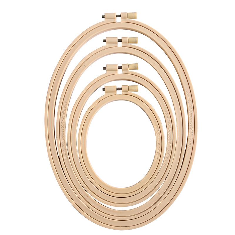 Wood Ring Blank - 竹プラスチック製の木製フープ,楕円形の刺embroidery,フレーム,リング,クロスステッチ,DIY