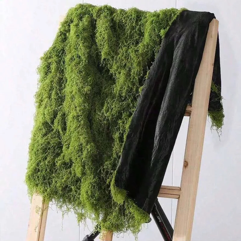 Terrarium Moss Art - 人工苔、マイクロランドスケープ装飾用、芝生用苔、盆栽、鉢植え装飾、シルクのような人工糸状苔