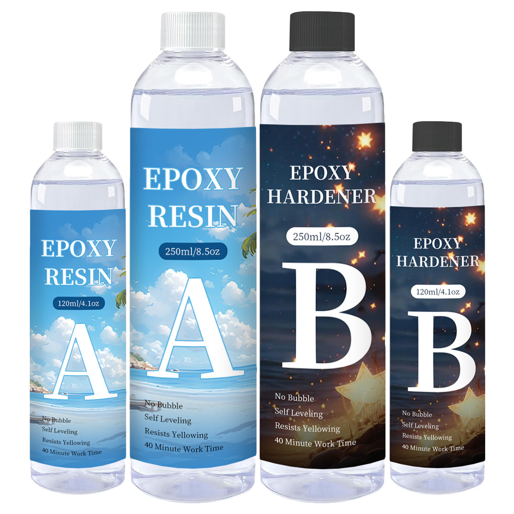 Epoxy Uv Resin Kit - 1:1比率高透明エポキシ樹脂AB接着剤キット DIYジュエリーUV/LED硬化 気泡なし 黄変防止 クラフト用品