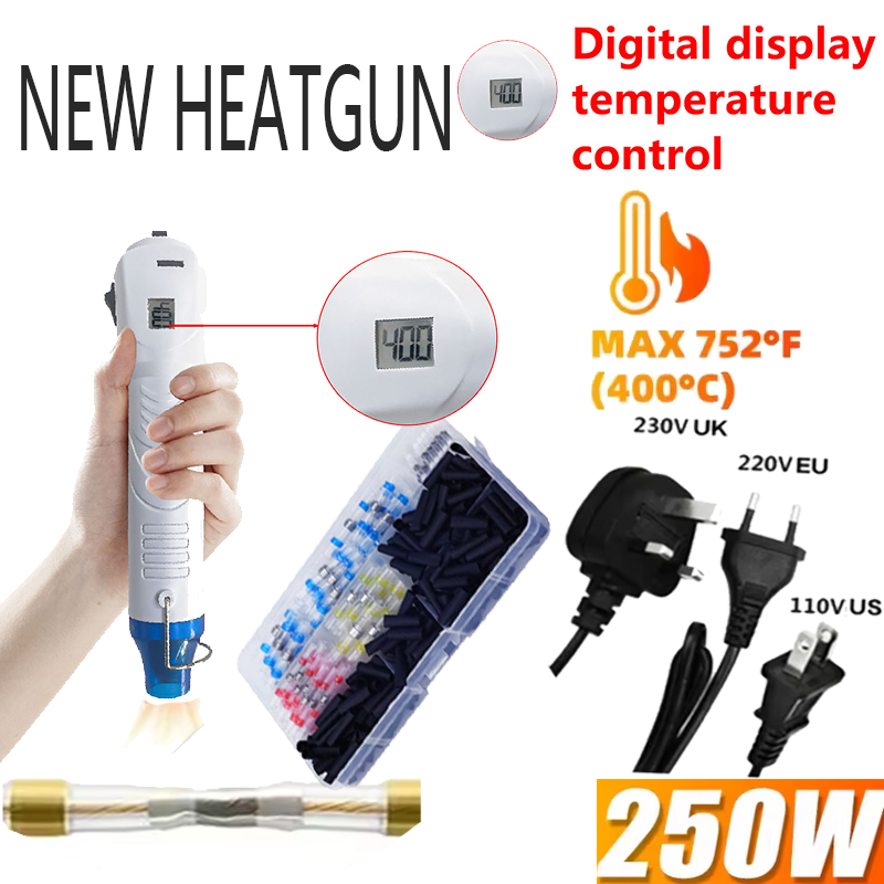 Heat Gun Small - 220V ヒートガンホットエアガン電力温度送風機 250 ワットディスプレイ DIY クラフトエンボスシュリンクラッピング