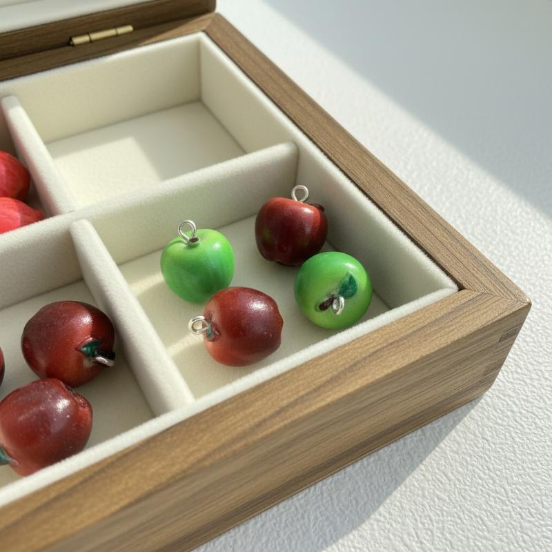 Resin Craft Workshop - 3D シミュレーションフルーツビーズ 14x15MM 5 個樹脂チャーム DIY