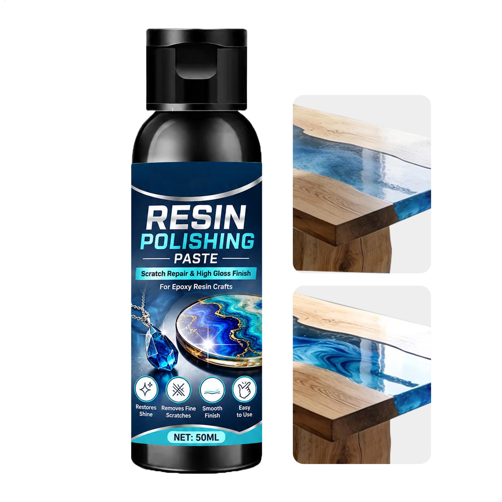 Resin Craft Workshop - 50 ミリリットル穏やかな長期持続樹脂研磨ペースト表面サンディングコンパウンド DIY 樹脂工芸品ガラス時計ホームワークショップ屋内用