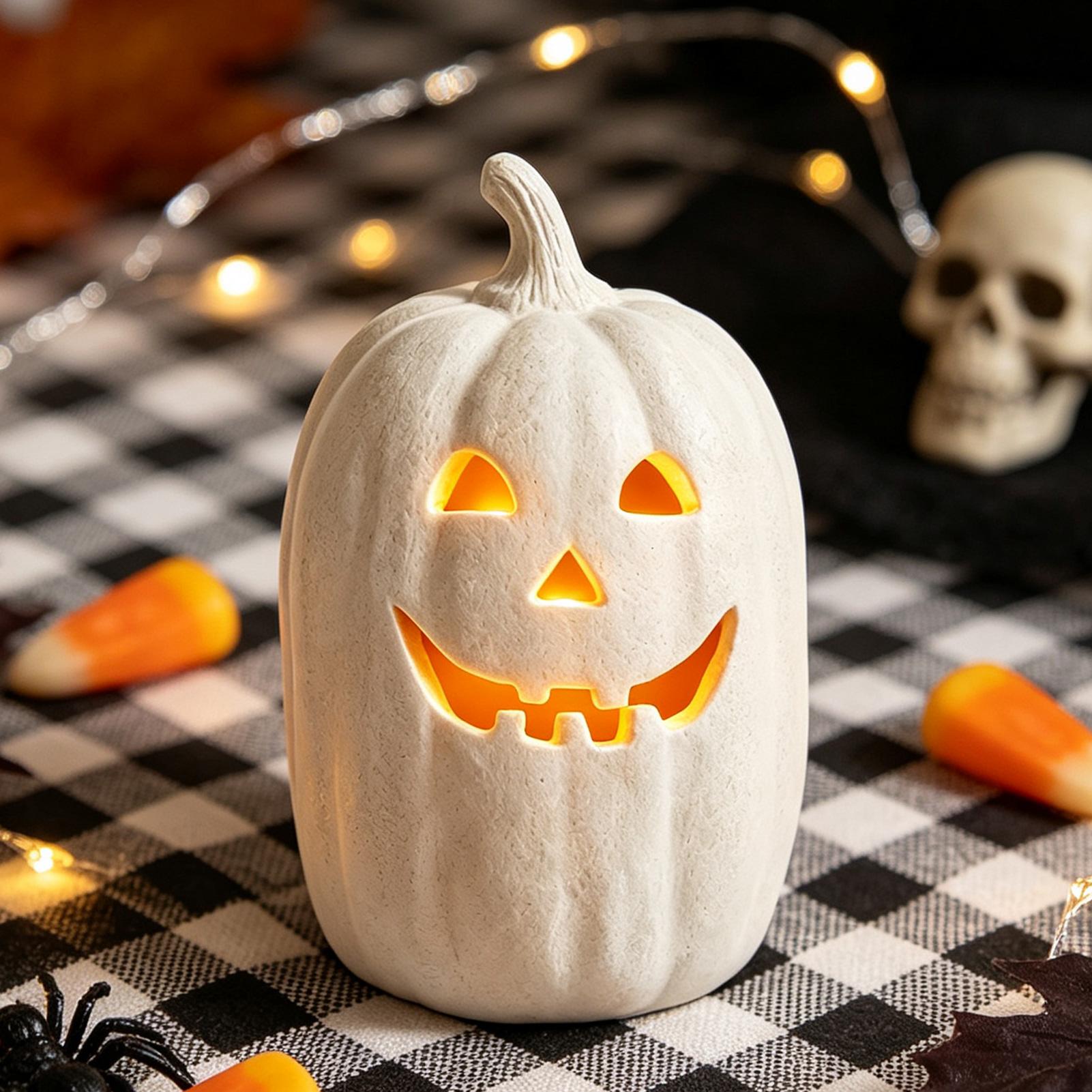 ハロウィンカボチャの工芸品　樹脂製カボチャの手作りランタン飾 - Crafting Resin のレビューと価格