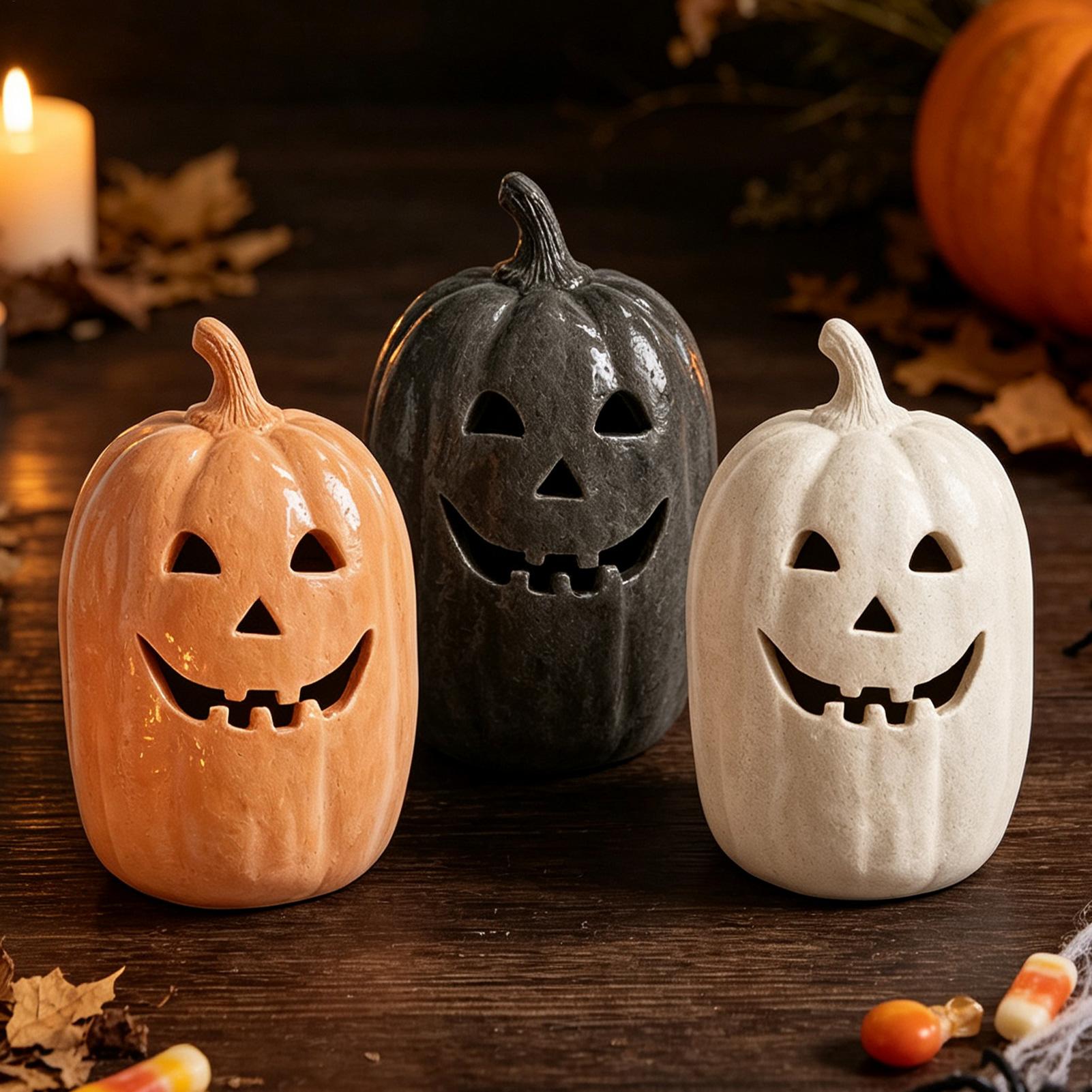 ハロウィンカボチャの工芸品　樹脂製カボチャの手作りランタン飾 - Crafting Resin のレビューと価格