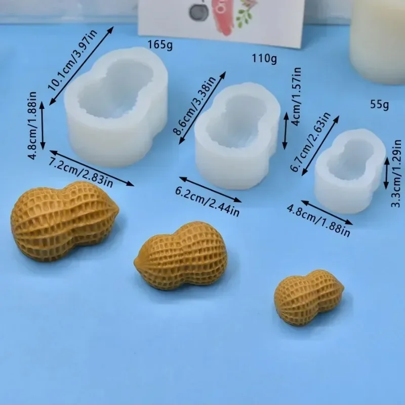 3個入り 2026年 最高品質 新型模擬ピーナッツシリコンモ - Resin Crafts Diy のレビューと価格