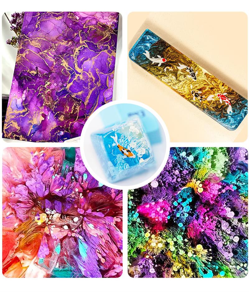 エポキシ樹脂拡散顔料,アルコールインク,液体着色剤,日曜大工 - Resin Dye Alcohol のレビューと価格