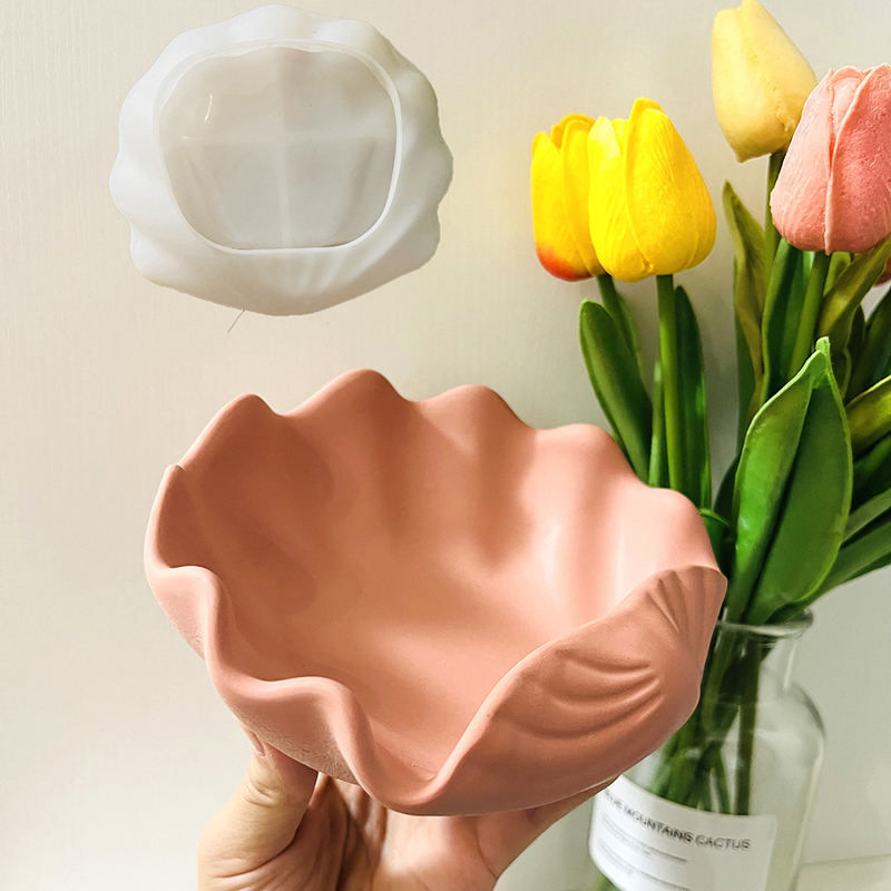 大型シェル収納トレイ、DIY家の装飾、コンクリートカップ、シ - Silicone Mold Tray のレビューと価格