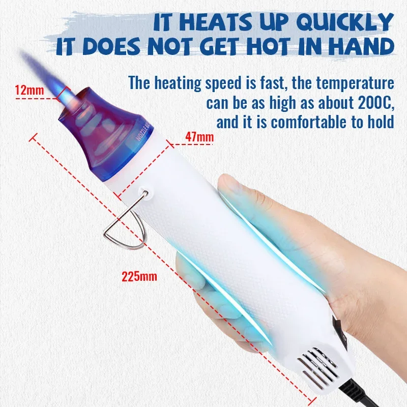 家庭用多目的ヒートガン/収縮チューブ EU プラグケーブルメ - Heat Gun Small のレビューと価格