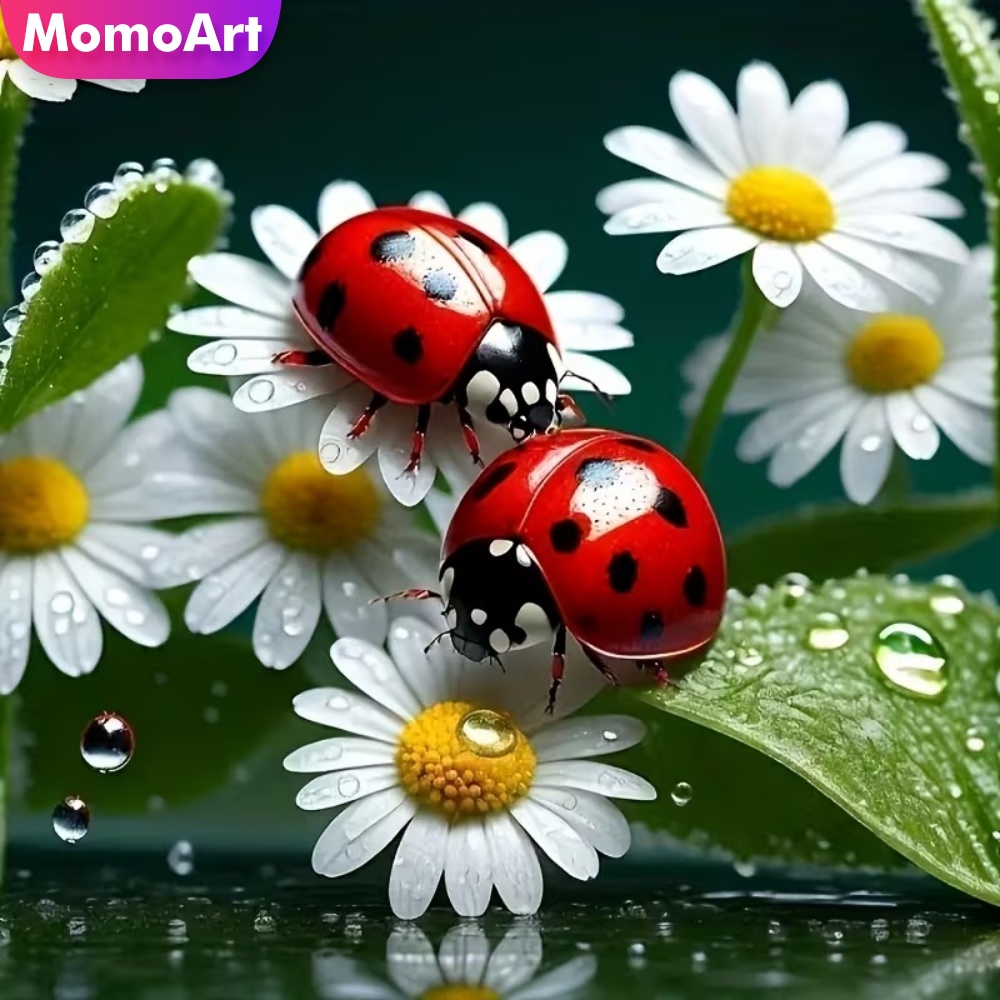 Momoart ダイヤモンドペインティング てんとう虫 動物 - Resin Craft For Beginners のレビューと価格