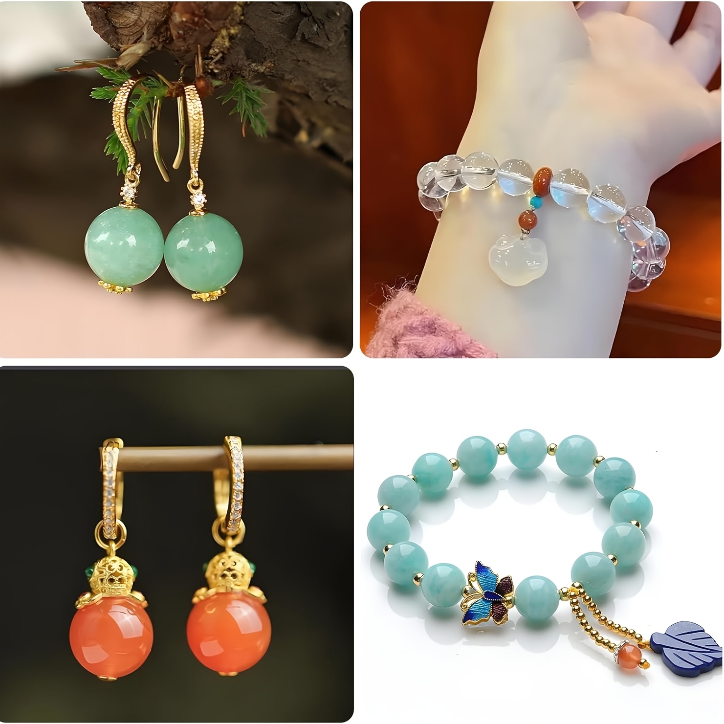 2つの穴あき球形シリコンビーズ型、円形エポキシ樹脂型、ジュエ - Resin Jewelry Kit のレビューと価格