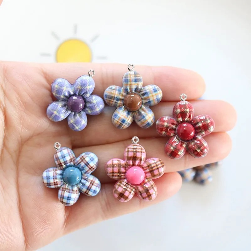 10 個甘い花平面樹脂ペンダントジュエリー所見用アクセサリー - Resin Craft Material のレビューと価格