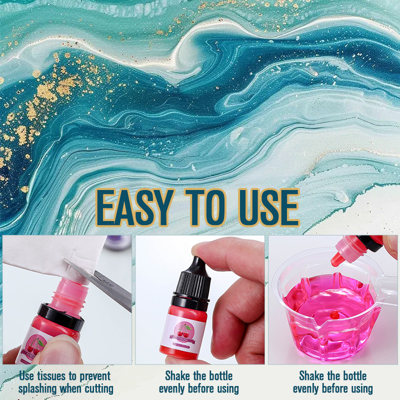 エポキシ樹脂カラー顔料 24 鮮やかな色 液体エポキシ顔料  - Epoxy Uv Resin Kit のレビューと価格