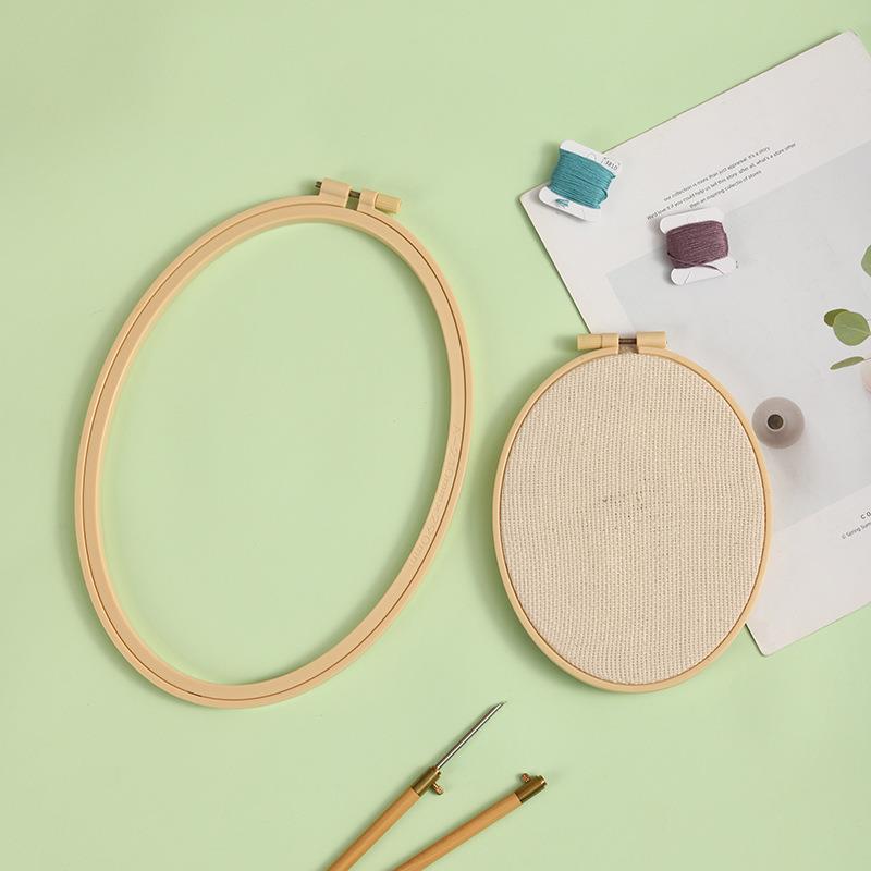 竹プラスチック製の木製フープ,楕円形の刺embroidery - Wood Ring Blank のレビューと価格