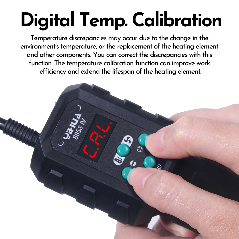 YIHUA ホットエアガン温度調整可能 8858-IV 70 - Heat Gun Small のレビューと価格