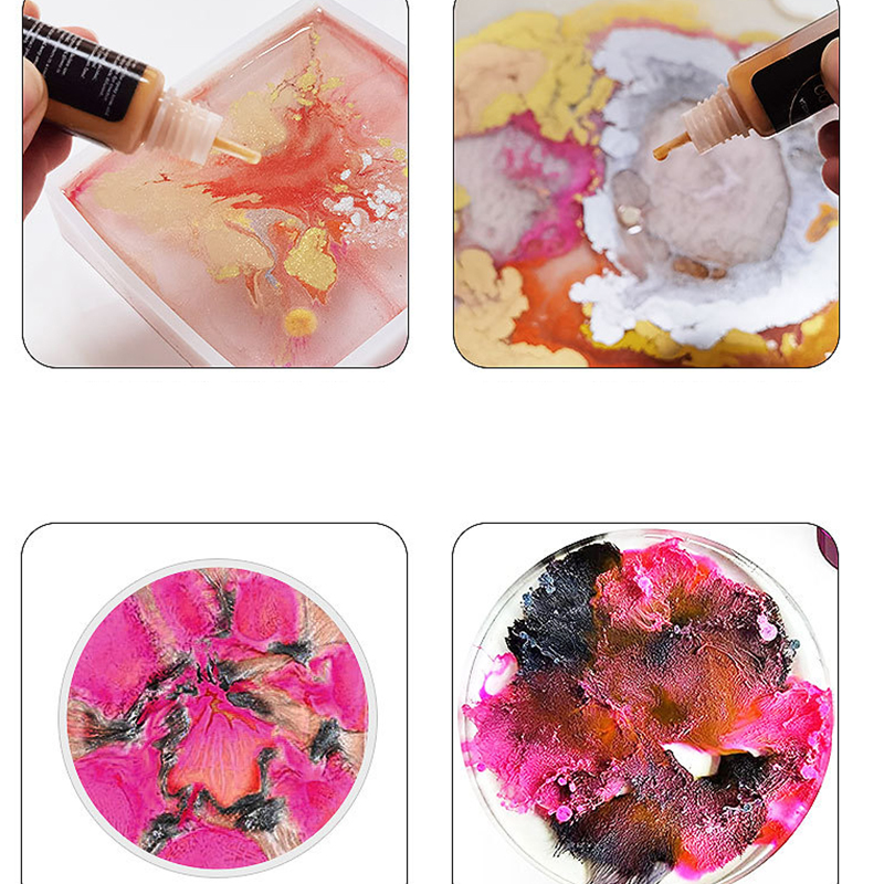 1 セットアートインクアルコールエポキシ樹脂顔料キット液体着 - Resin Dye Alcohol のレビューと価格