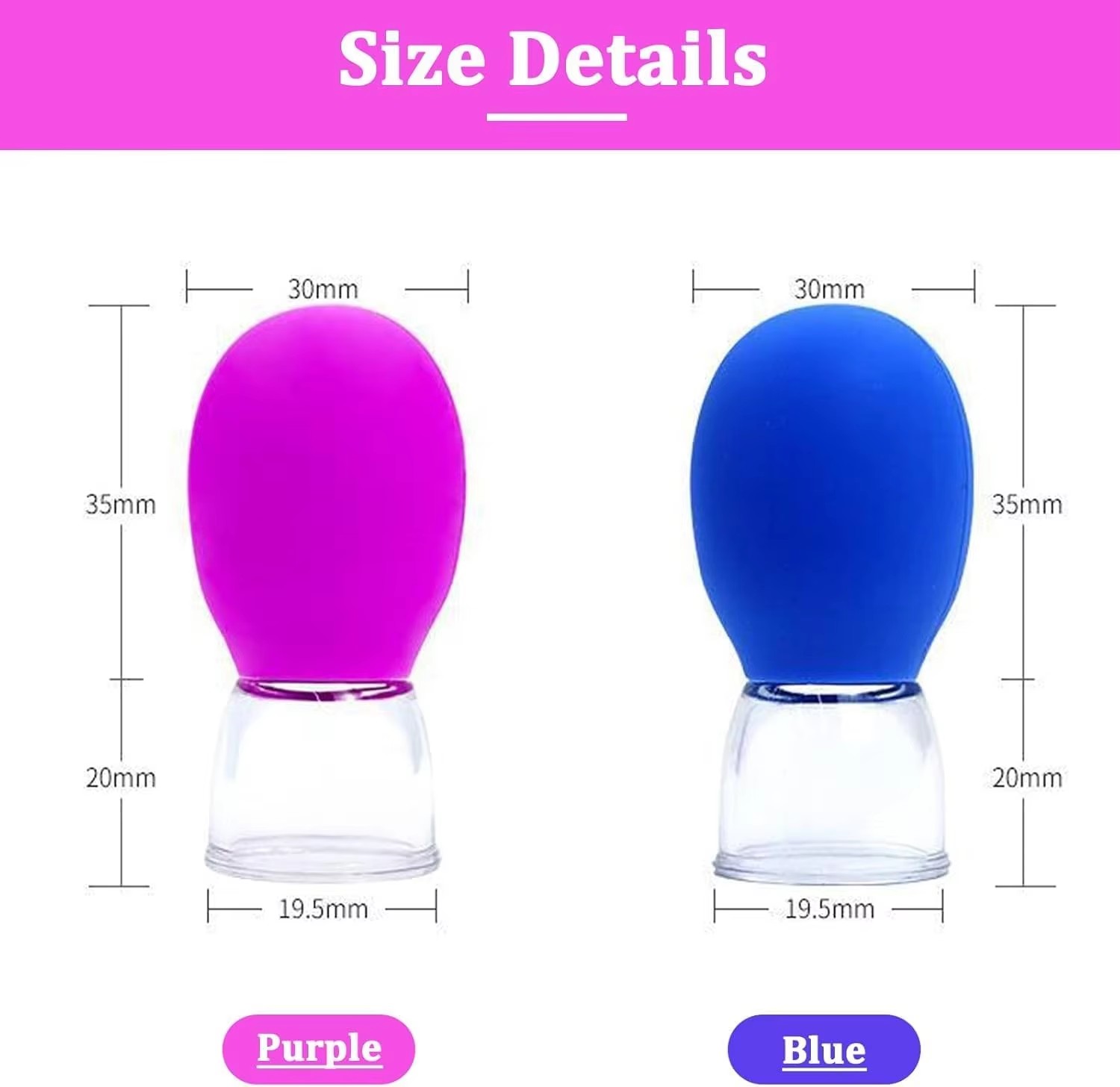ミニシリコン製フェイシャルカッピング真空マッサージカップ、携 - Vacuum Chamber Small のレビューと価格