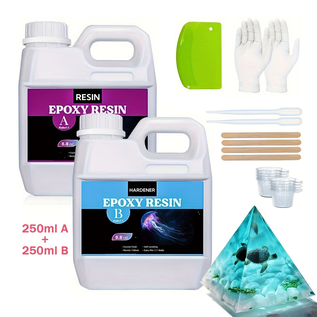 125ml/250ml クリスタルクリアキャスティングレジン - Resin Jewelry Kit のレビューと価格