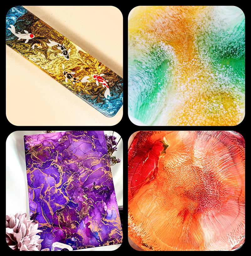 1 セットアートインクアルコールエポキシ樹脂顔料キット液体着 - Resin Dye Alcohol のレビューと価格
