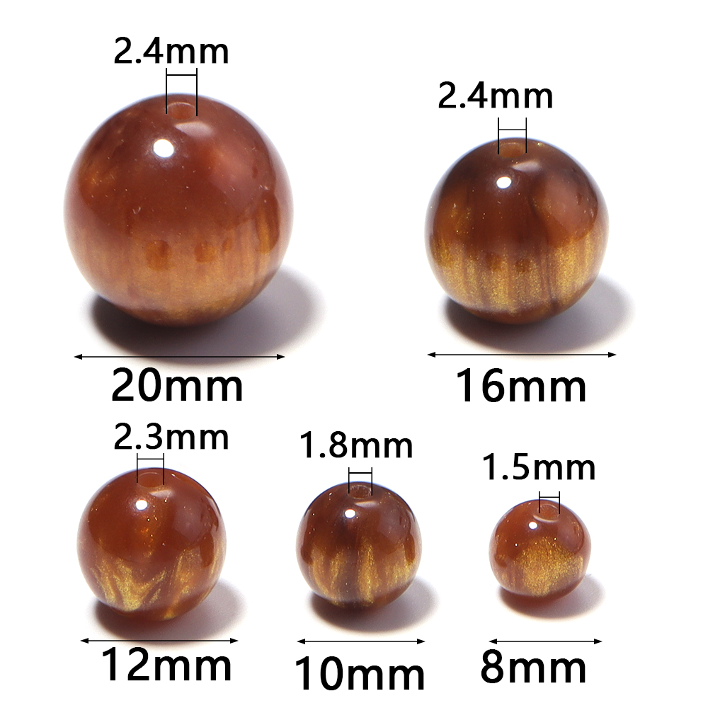 5-30 ピース/ロット 8-20 ミリメートル金メッキ樹脂 - Resin Craft Projects のレビューと価格