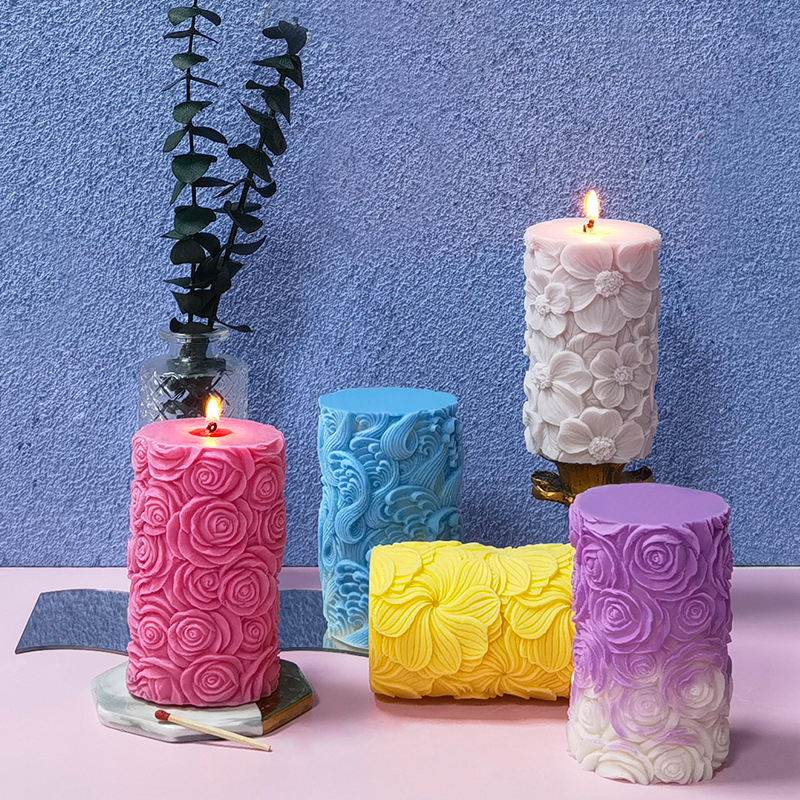 オーシャンウェーブシリンダーアロマキャンドルシリコンモールド - Resin Ocean Wave Mold のレビューと価格