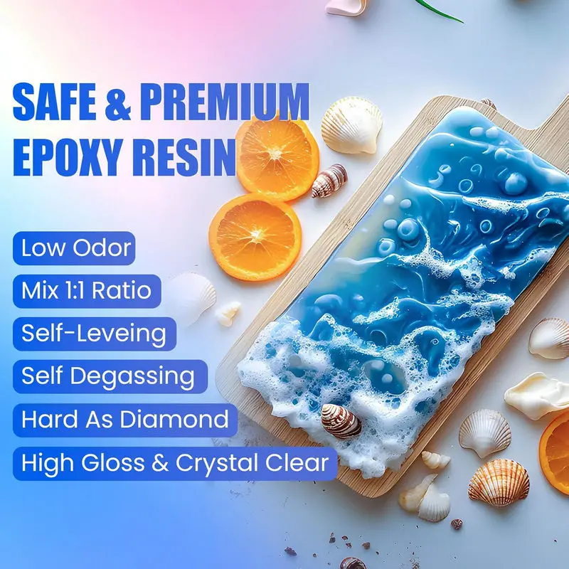 簡単混合エポキシ樹脂キット クリスタルクリア樹脂エポキシ エ - Epoxy Uv Resin Kit のレビューと価格