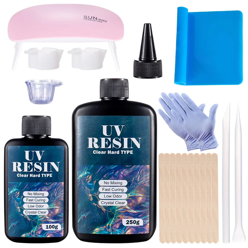 ハード UV 樹脂接着剤キット 高速硬化エポキシ樹脂 UV  - Epoxy Uv Resin Kit のレビューと価格