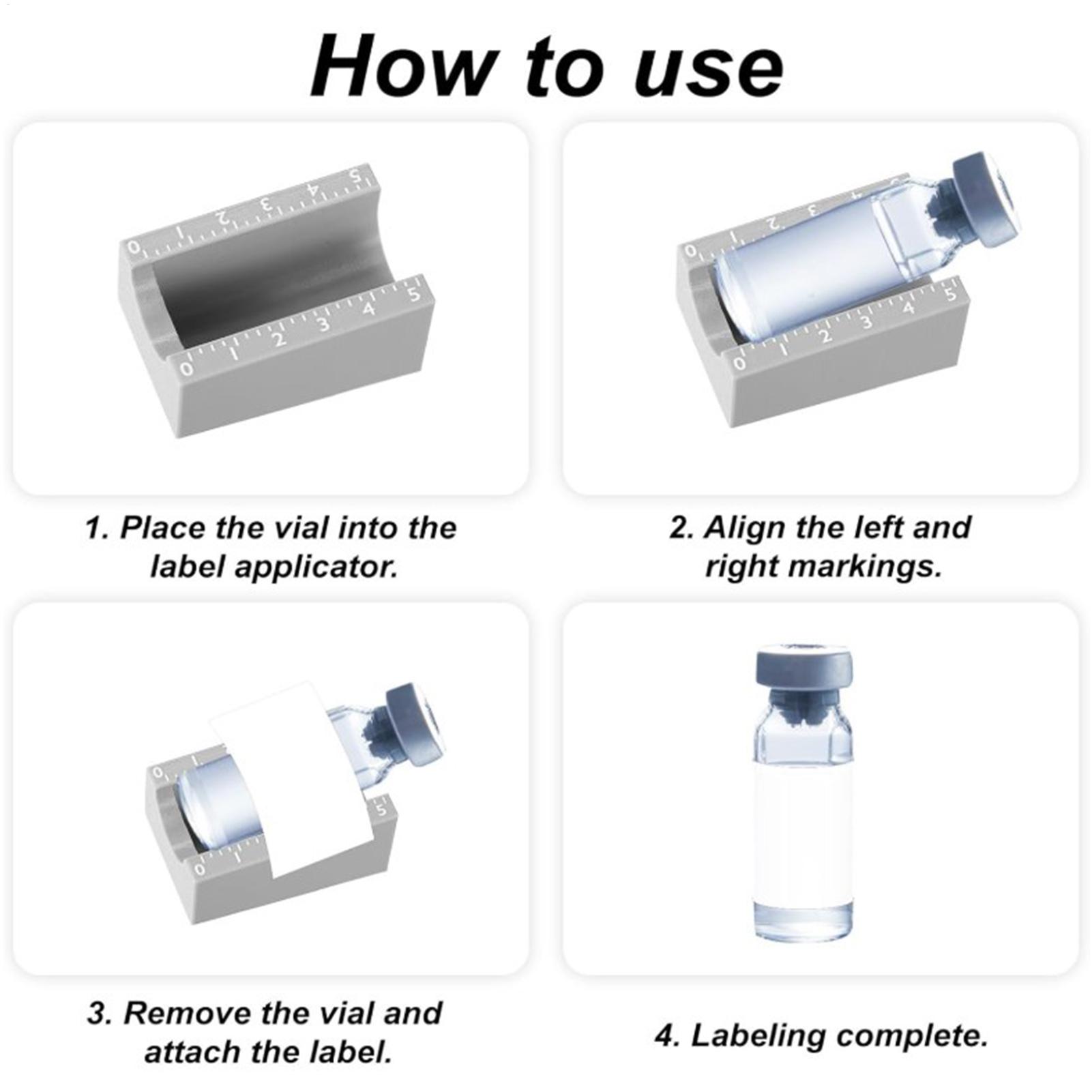 バイアルラベルアプリケーター 3ml/10ml 簡単な位置合 - Resin Craft Workshop のレビューと価格
