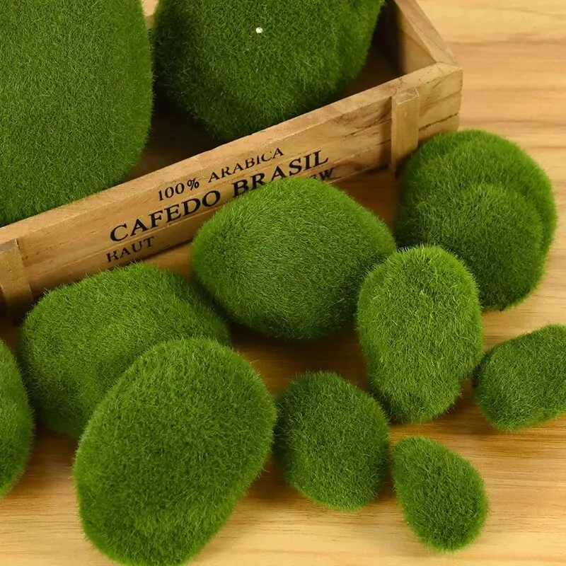家の装飾のための人工苔石,緑の植物のシミュレーション,岩のボ - Terrarium Moss Art のレビューと価格
