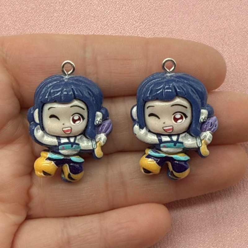 10個入り樹脂製漫画ペンダント、DIYジュエリー製作イヤリン - Resin Craft Projects のレビューと価格