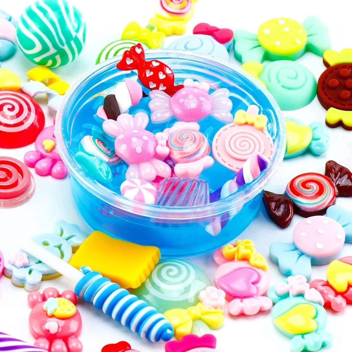 ミックスレジンスイーツフラットバックスライムチャームセット、 - Resin Craft Material のレビューと価格