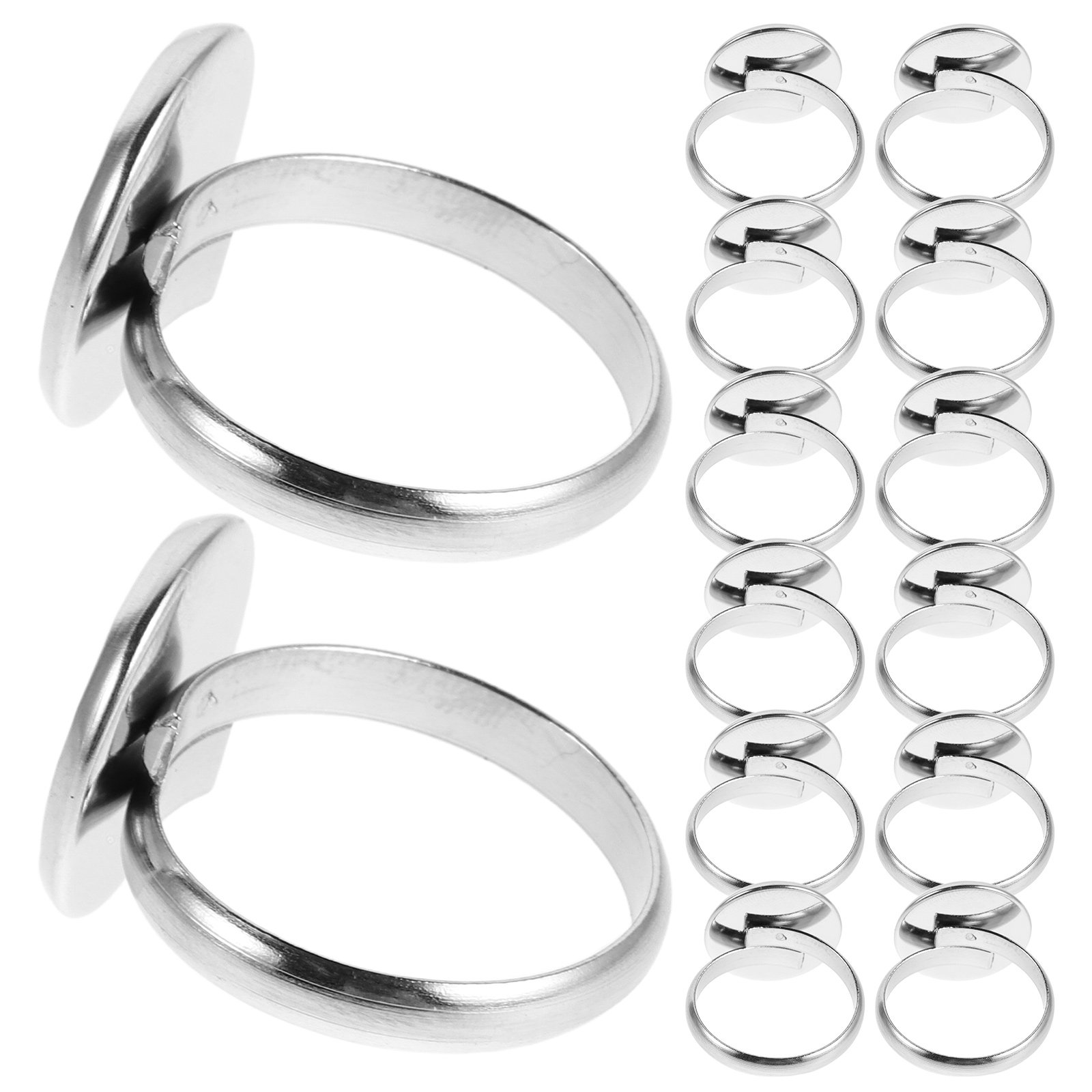 20個入り 14mm ステンレス製 調整可能な指輪用部品 ジ - Crafting Resin のレビューと価格