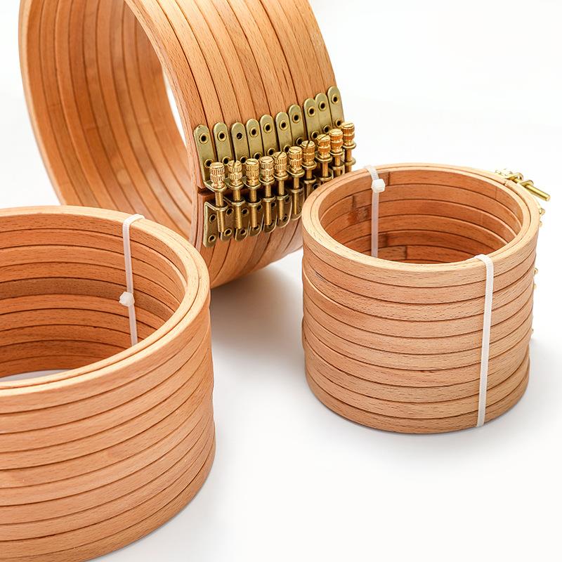 1個入り 高品質ブナ材刺繍枠 木製刺繍サークルリングホルダー - Wood Ring Blank のレビューと価格