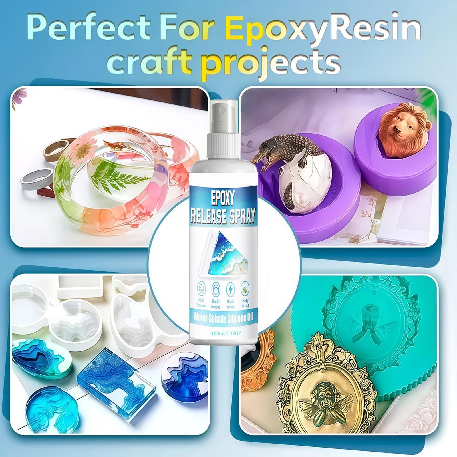 モールドリリーススプレー 100ml 速乾性エポキシ潤滑剤  - Resin Craft Workshop のレビューと価格