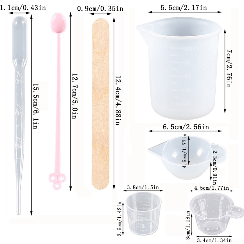UVエポキシ樹脂キャスティングツールキット、計量カップ、ドロ - Epoxy Uv Resin Kit のレビューと価格