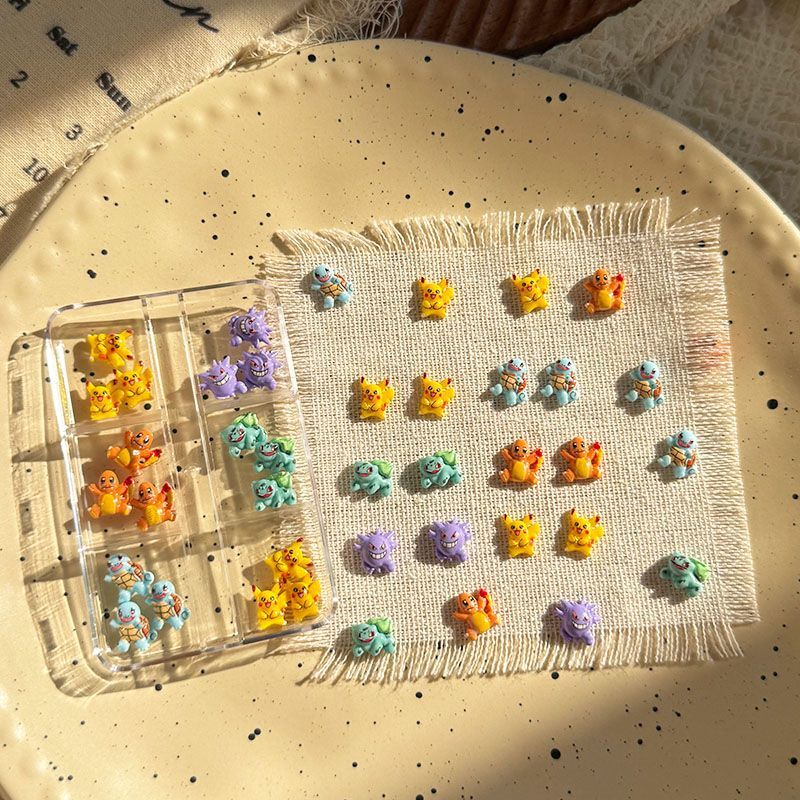 ポケモンネイルアートアクセサリー、かわいいミニ3Dゼニガメと - Crafting Resin のレビューと価格