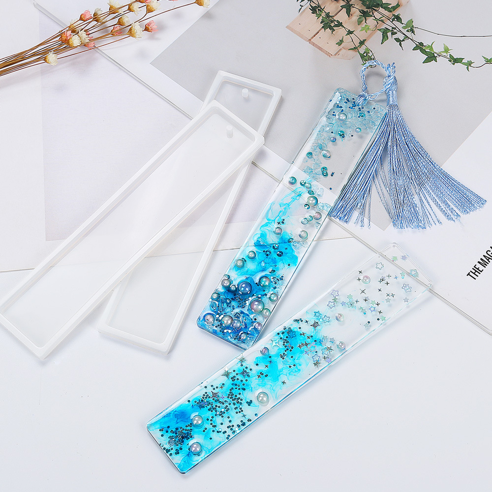 長方形シリコーンブックマーク樹脂モールド DIY ブックマー - Resin Craft Projects のレビューと価格