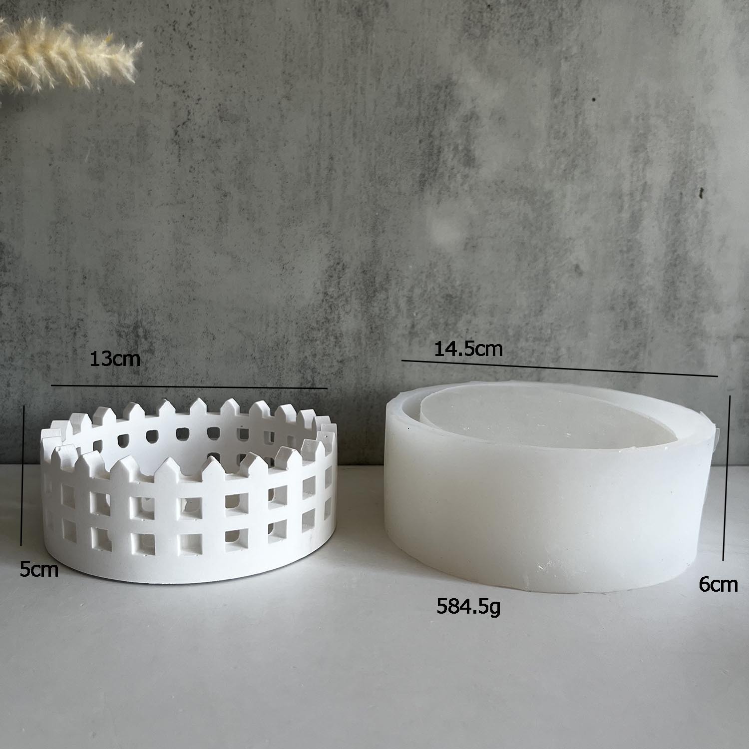 シリコンフェンスプランター,透かし彫りトレイ,装飾ローソク足 - Silicone Mold Tray のレビューと価格