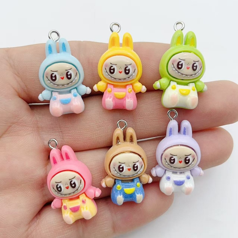 10 個かわいいウサギイチゴハウス樹脂チャーム素敵な漫画の動 - Resin Craft Projects のレビューと価格