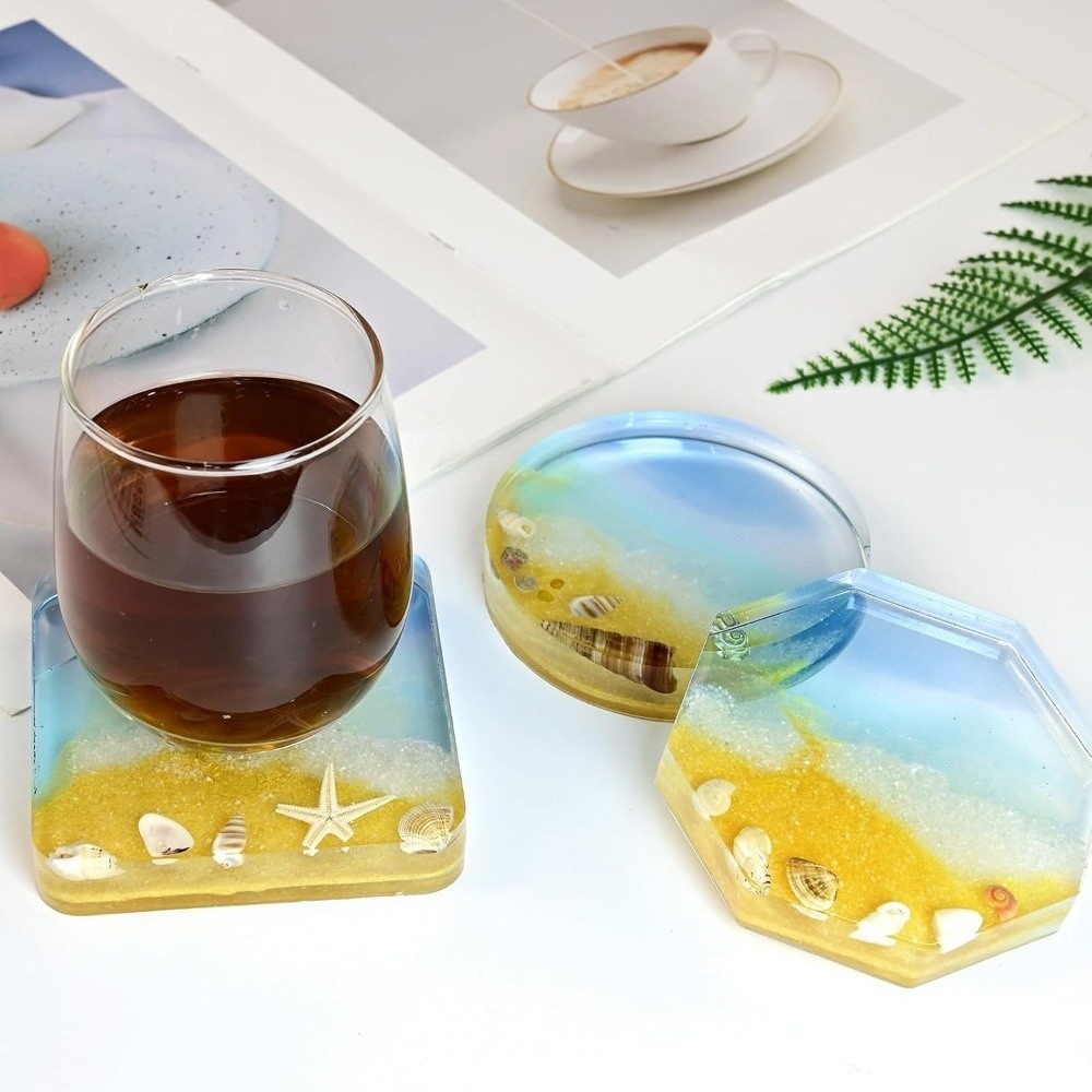 使いやすいクリエイティブコースターシリコンモールド幾何学模様 - Resin Craft For Beginners のレビューと価格