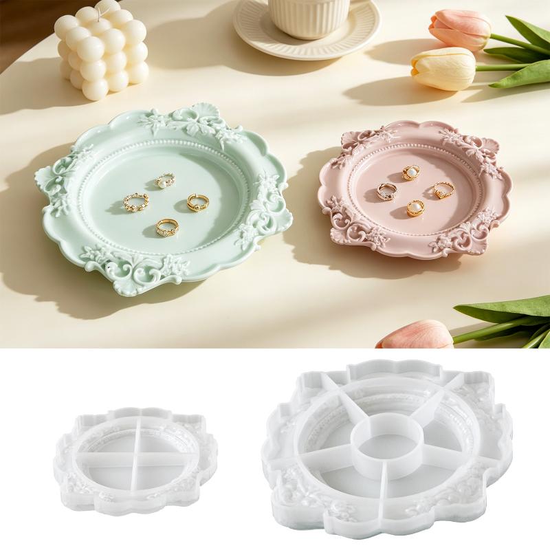 1個入り ヴィンテージバロックレリーフシリコンモールド レー - Silicone Mold Tray のレビューと価格