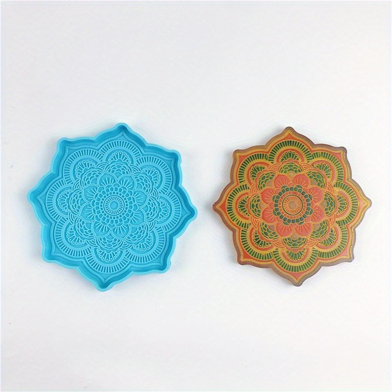 マンダラシリコンコースター型,丸型トレイ,カップマット,エポ - Silicone Mold Tray のレビューと価格