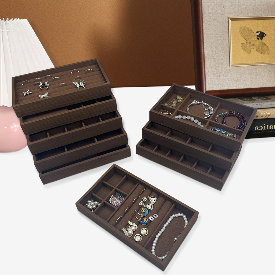 1個入り、ウォールナット木目調ジュエリーボックス、ジュエリー - Wood Ring Blank のレビューと価格