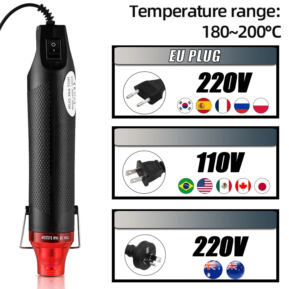 ホットエアガンポータブルミニヒーター DIY クラフトエンボ - Heat Gun Small のレビューと価格