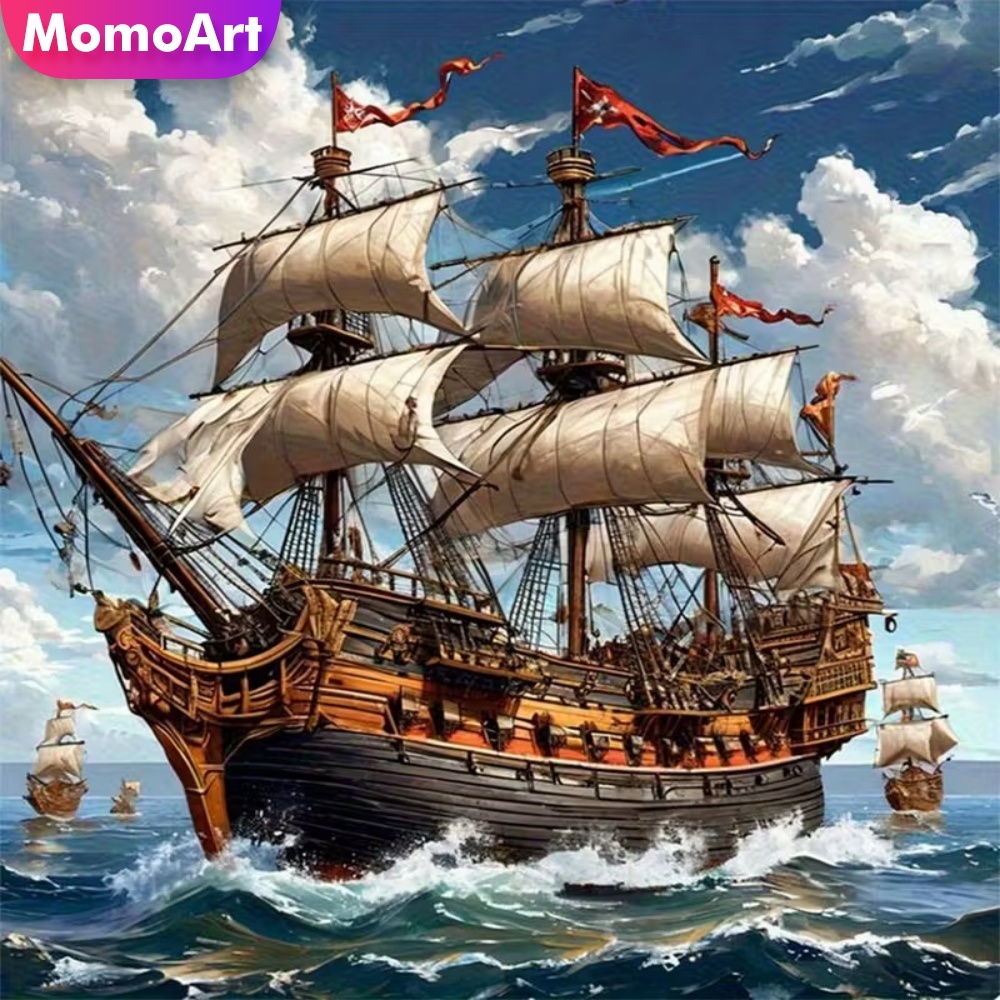Momoart ダイヤモンドペインティング 船の風景 クラフ - Resin Craft For Beginners のレビューと価格