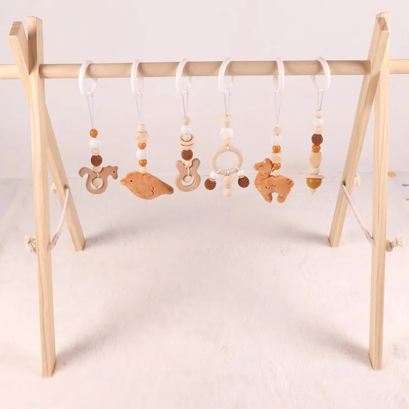 6 個木製赤ちゃんのおもちゃ木製ブナアクティビティジムフレー - Wood Ring Blank のレビューと価格