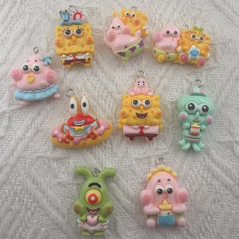 10個入り漫画風樹脂ペンダント、DIYジュエリー製作イヤリン - Resin Craft Projects のレビューと価格