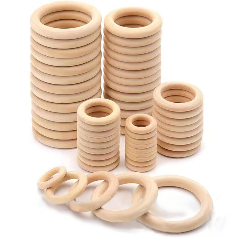 木製の手工芸品のリング,マクラメのアクセサリー,丸い木製のフ - Wood Ring Blank のレビューと価格