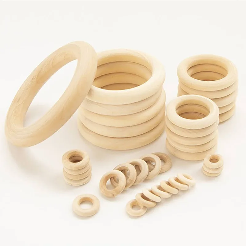 木製の手工芸品のリング,マクラメのアクセサリー,丸い木製のフ - Wood Ring Blank のレビューと価格