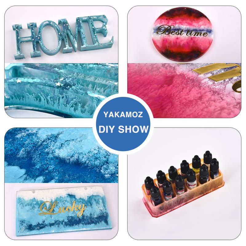 1セットエポキシ樹脂顔料キットアートインクアルコール液体着色 - Resin Dye Alcohol のレビューと価格
